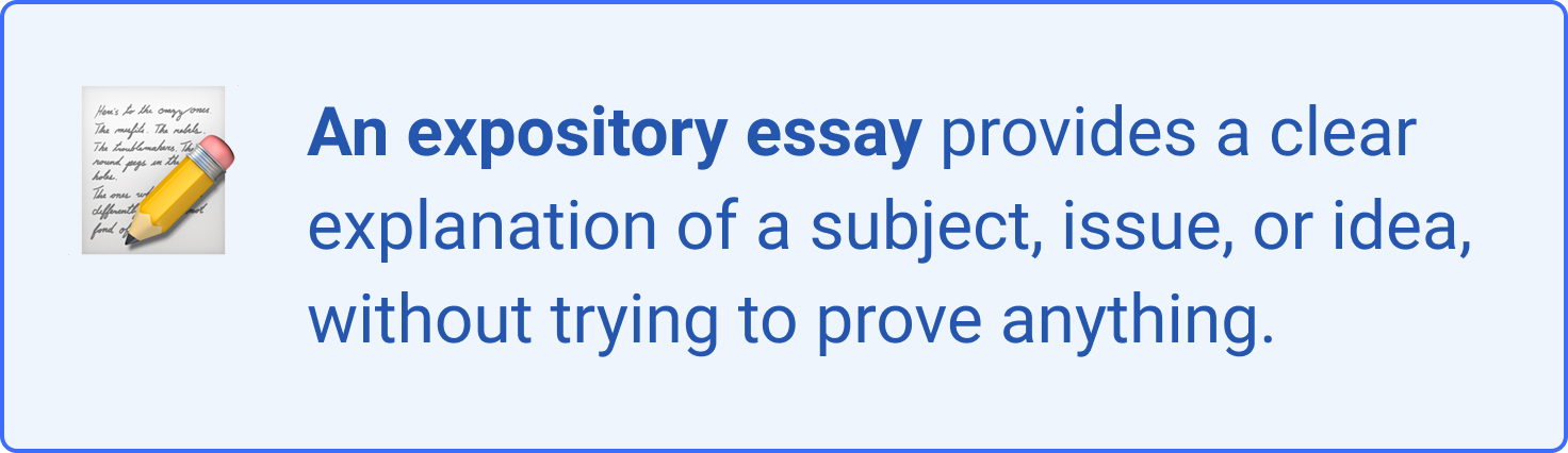 sample expository essay prompts