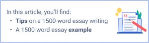 what does a 1500 word essay mean