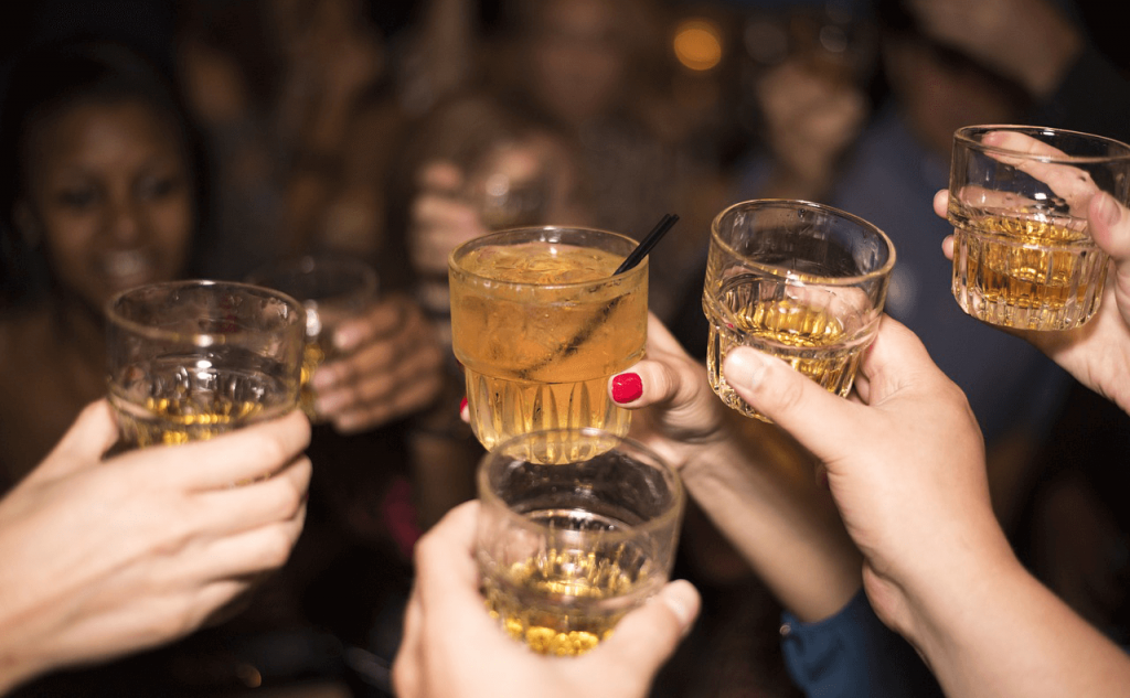 Young people are pledging and drinking alchohol