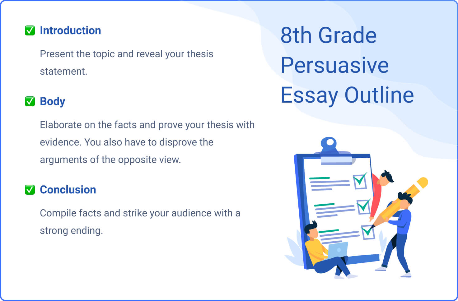argumentative essay examples middle school
