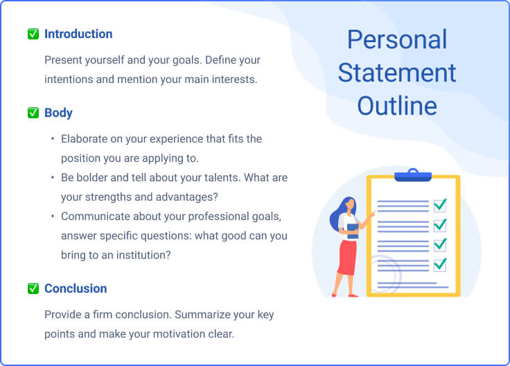 personal statement college outline