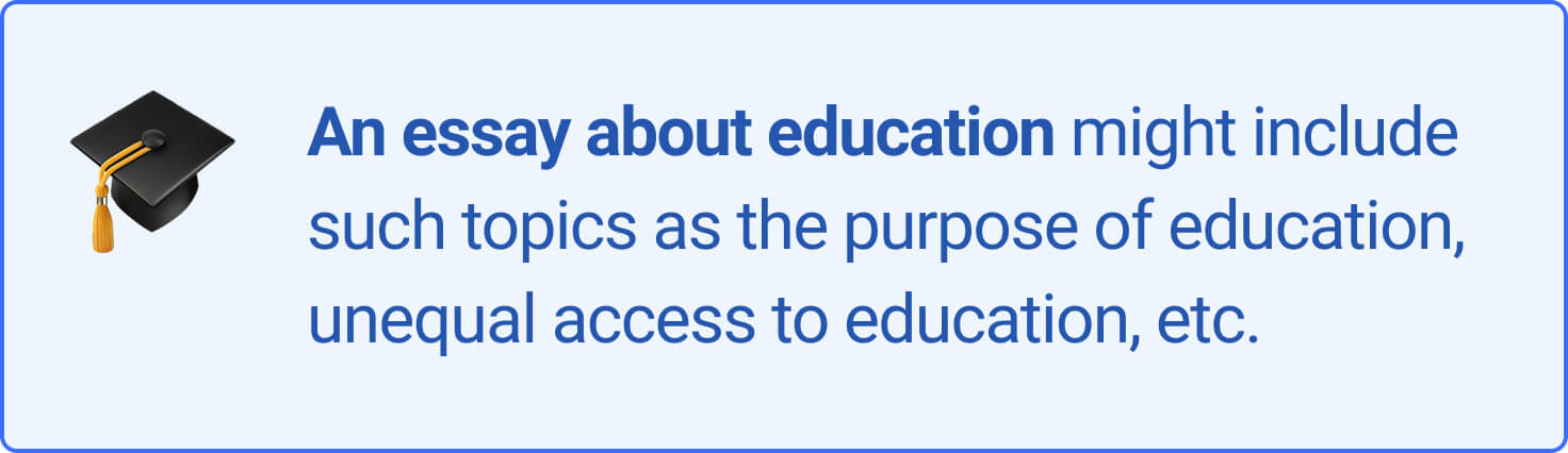 essay writing about purpose of education