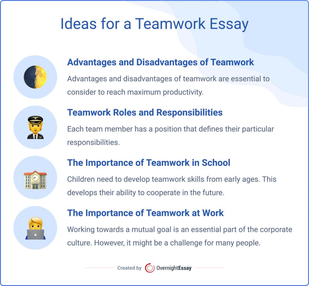 what have you learned from working in a team essay