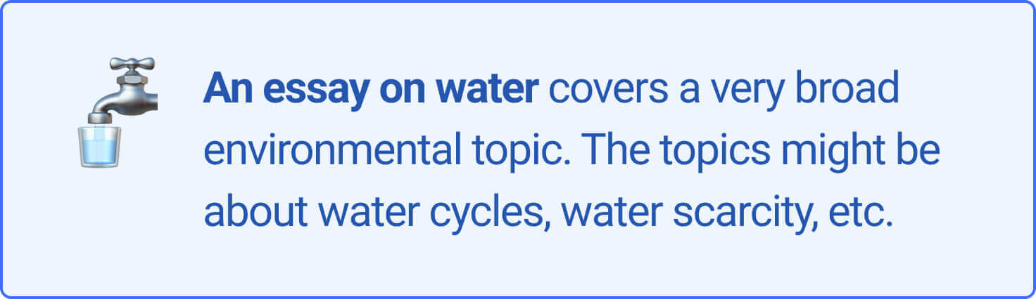 water related thesis topics