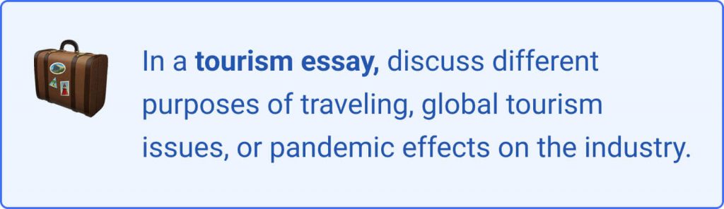 essay about tourism 150 words