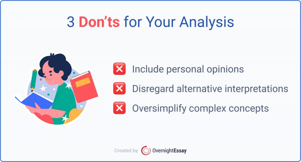 3 important don’ts for analysis you should take into account.